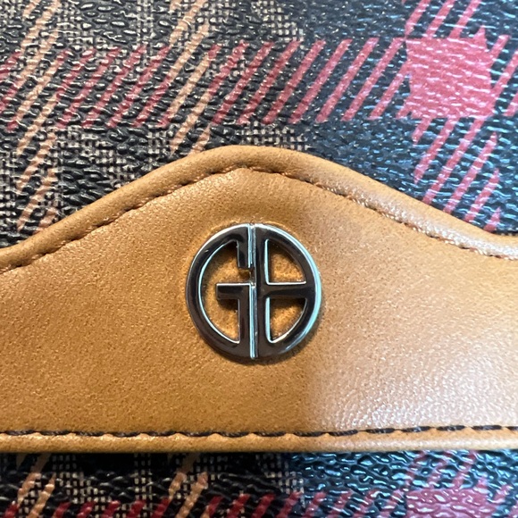 Giani Bernini Plaid Block Signature Receipt Wallet - Picture 8 of 10